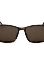 Hugo Boss Boss  Rectangular Frame Sunglasses In Brown