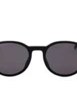 Hugo Boss Boss  Round Frame Sunglasses In Black