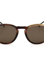 Hugo Boss Boss  Round Frame Sunglasses In Brown