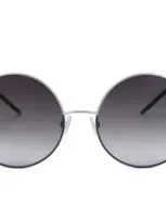 Hugo Boss Boss  Round Frame Sunglasses In Metallic