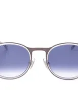 Hugo Boss Boss  Round Frame Sunglasses In Transparent