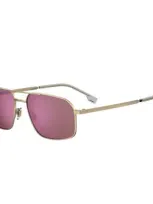 Hugo Boss Boss Sunglasses In Gold