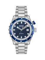 Hugo Boss Boss Matic Bracelet Watch, 42mm In Blue/silver