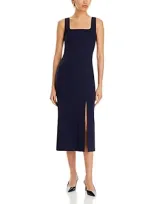 Hugo Boss Dineza Sleeveless Midi Dress In Sky Captain