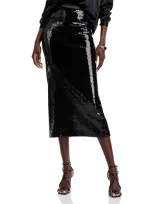 Hugo Boss Eluxia Sequinned Skirt In Black