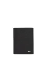 Hugo Boss Hb Highway Lthr Vert Cardholder Blk In 黑色