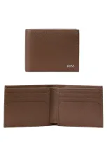 Hugo Boss Highway Bifold Wallet In Light Pastel Brown