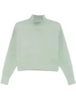 Hugo Boss Logo-embroidered Sweater In Green