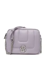 Hugo Boss Quilted Crossbody Bag With Double B Monogram Hardware In Light Purple