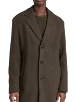 Hugo Boss Overcoat Open Green