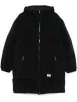 Hugo Boss Quilted Padded Coat In Black