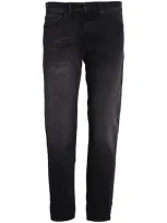 Hugo Boss Tapered-leg Jeans In Schwarz