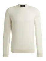 Hugo Boss Wool-cashmere Sweater In White