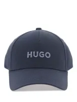 Hugo Cappello Baseball Jude Con Logo Ricamato In Blue