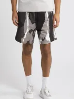 Hugo Daverar Cotton Drawstring Shorts In Black Multi