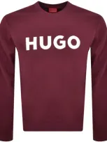 Hugo Dem Sweatshirt Burgundy