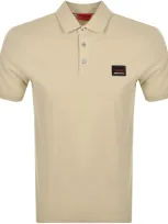 Hugo Dereso Gel Polo T Shirt Beige