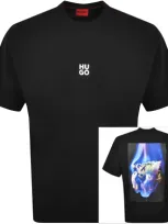 Hugo Dflofire T Shirt Black