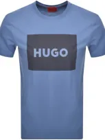 Hugo Dulive Crew Neck T Shirt Blue