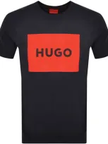 Hugo Dulive Crew Neck T Shirt Navy