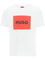 Hugo Logo-print Cotton-jersey T-shirt In White 100