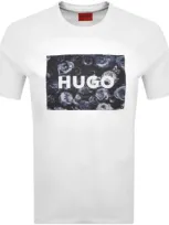 Hugo Dulive U244 T Shirt Grey In White