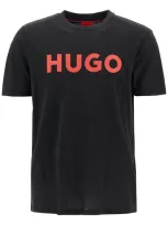 Hugo Dulivio Logo T-shirt In Black