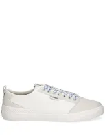 Hugo Off-white Ripstop Sneakers In 白色