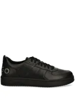 Hugo Logo-embossed Sneakers In Black