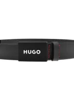 Hugo Logo Gilao Belt Black