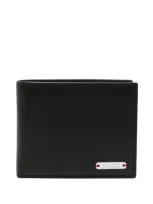 Hugo Logo-plaque Wallet In Black