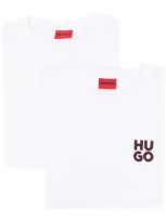 Hugo Logo-print T-shirt (pack Of Two) In White