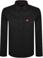 Hugo Long Sleeved Egrin Shirt Black