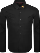 Hugo Long Sleeved Elisha 02 Shirt Black