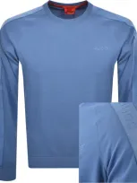 Hugo Lounge Tonal Sweatshirt Blue