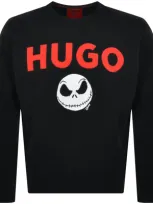 Hugo Selm Mens Nightmare Before Christmas Graphic Sweatshirt In Black