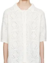 Hugo Off-white Button Up Shirt In 121-open White