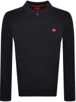 Hugo San Peer C Knit Jumper Navy