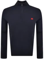 Hugo San Quintus C Knit Jumper Navy