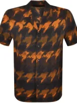 Hugo Short Sleeved Ellino Shirt Orange