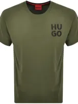 Hugo Spray Logo T Shirt Green