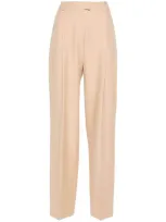 Hugo Tailored Trousers In Neutrals