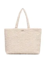 Hugo Textured Tote Bag In White