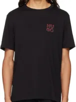 Hugo Two-pack Black T-shirts In 001-black