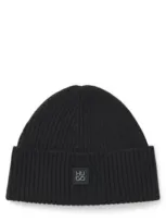 Hugo Xola Metal Mens Beanie In Black