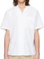 Hugo White Relaxed-fit Shirt In 199-open White