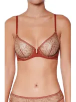 Huit Automne Underwire Bra In Rust