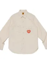 Human Made Chambray Work Shirt In White