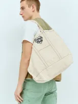 Human Made Garment Dyed Tote Bag In White