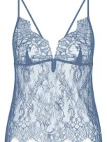 Hunkemoller Hunkemöller Delphine Lace Camisole In Coronet Blue